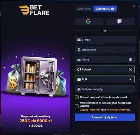 ODBIERZ BONUS - Betflare Casino - BetFlare | 5